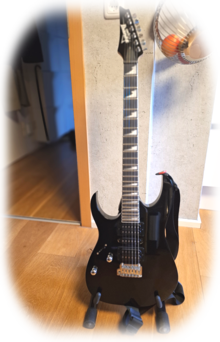 Bild von Anjas neuer Gitarre