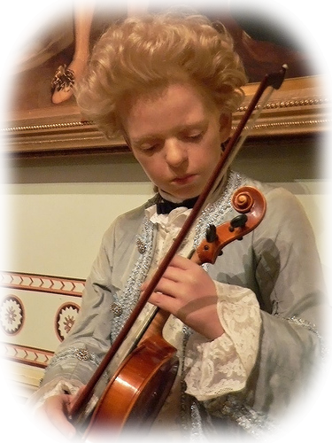Bild vom jungen Mozart